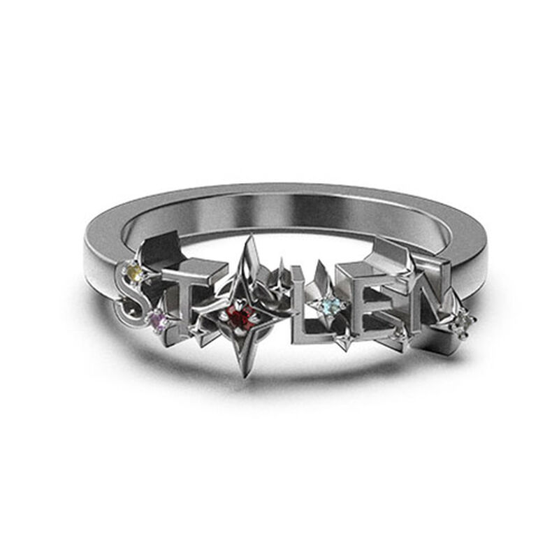 Stolen Girlfriends Club Cosmic Punk Band Ring image number 0